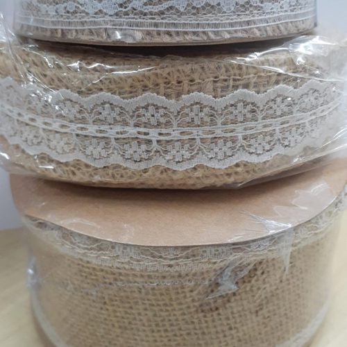 Fita De Juta Com Renda