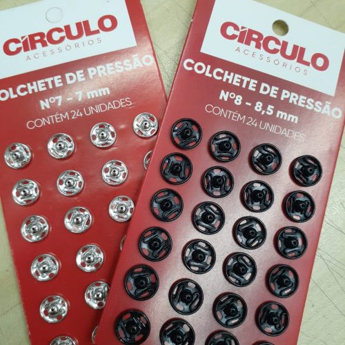 Colchete de Pressão Circulo