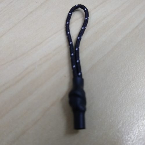 Puxador de Zíper com Bolinha Branco