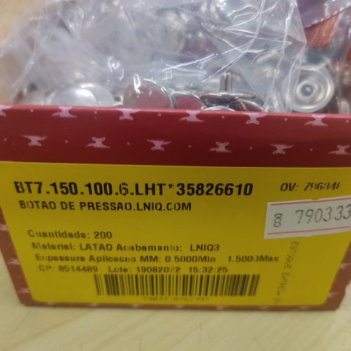 Botão Pressão Erbele 7150/100 e /80