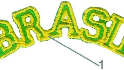 Etiqueta Bordada Letras